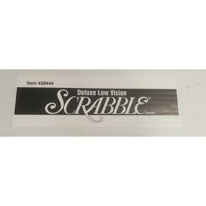 Scrabble Deluxe Low Vision - Item 29444. Appears to be New In Box